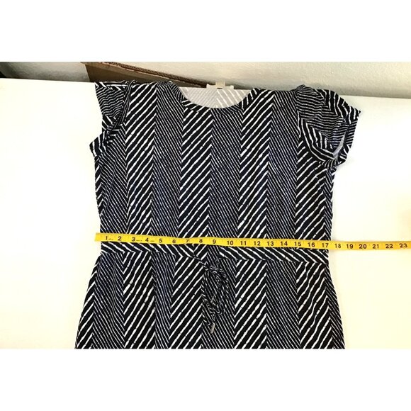 MICHAEL KORS- WOMENS SIDE SPLIT LIGHT WEIGHT SHORT SLEEVE MAXI DRESS SIZE LARGE - Picture 6 of 7